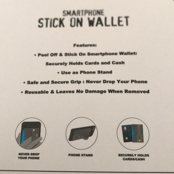 Smartphone stick on wallet - Picture 2 of 2